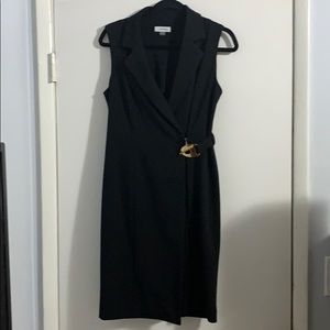 Calvin Klein little black wrap dress